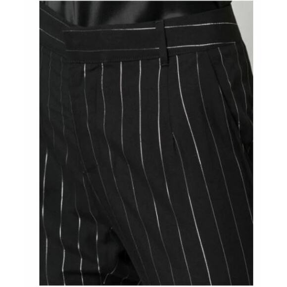 RTA NEW $525 Joan Pegged Pinstripe Pant in Black/Silver Size 26 - Picture 7 of 7